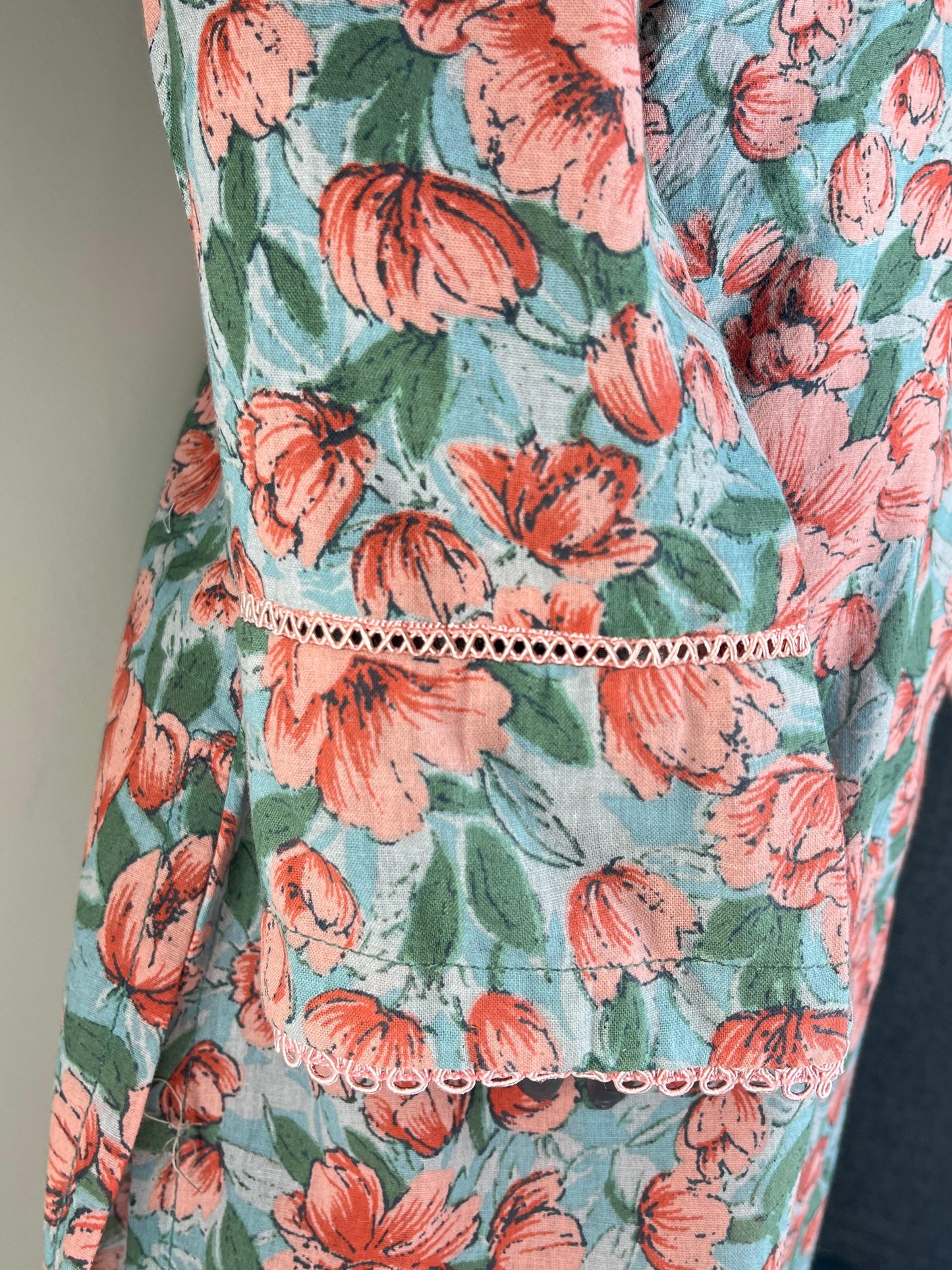 Girls 2 Pec Floral Suit